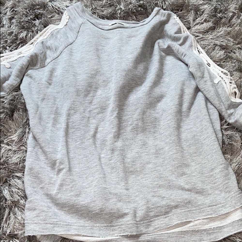 Grey  long sleeve shirt
